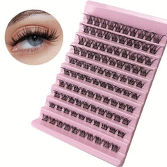 100pcs Mix D Curl Cluster Lashes 8-16mm Soft & Natural False Eyelashes DIY