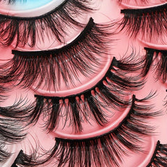 20 Pairs Chemical Fiber False Eyelashes Natural Wild Style Curli