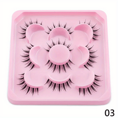 5 Pairs Little Devil Style False Eyelashes Cosplay Natural Look Lashes