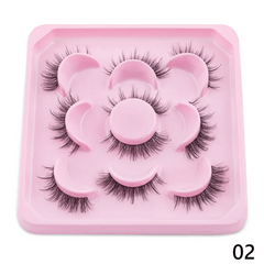 5 Pairs Little Devil Style False Eyelashes Cosplay Natural Look Lashes