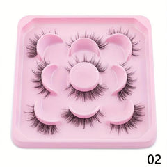 5 Pairs Little Devil Style False Eyelashes Cosplay Natural Look Lashes
