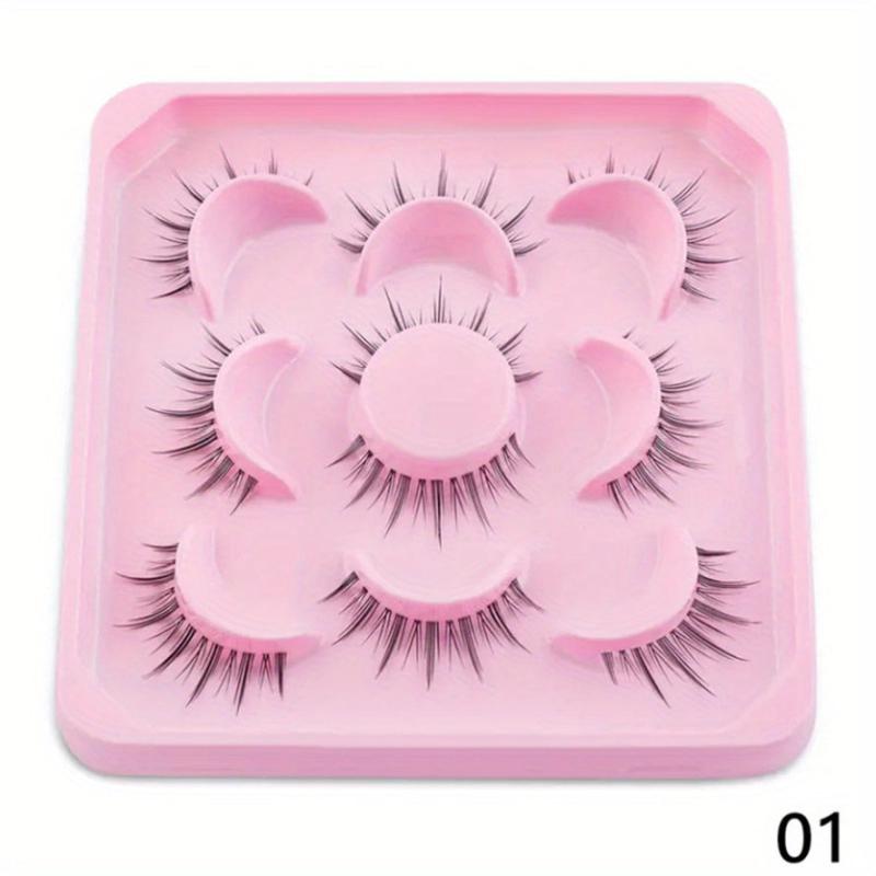 5 Pairs Little Devil Style False Eyelashes Cosplay Natural Look Lashes