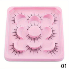 5 Pairs Little Devil Style False Eyelashes Cosplay Natural Look Lashes