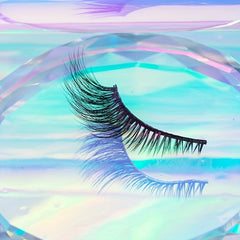5 Pairs 5D Cat Eye False Lashes 16mm Tail Fluffy Cross Strip Eyelashes