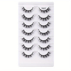 7 Pairs Natural-Looking False Lashes for Makeup Bulk