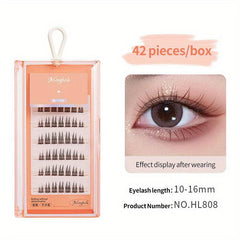 Segmented False Eyelashes for Natural Look