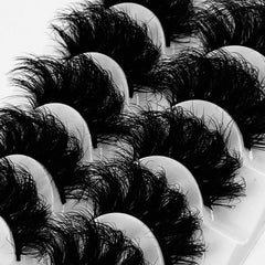 5 Pairs 8D Fluffy False Eyelashes For Dramatic Makeup