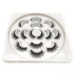 7 Pairs Fluffy Makeup Eyelashes Dramatic 5D Strip Lashes