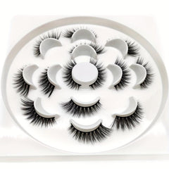 7 Pairs Fluffy Makeup Eyelashes Dramatic 5D Strip Lashes