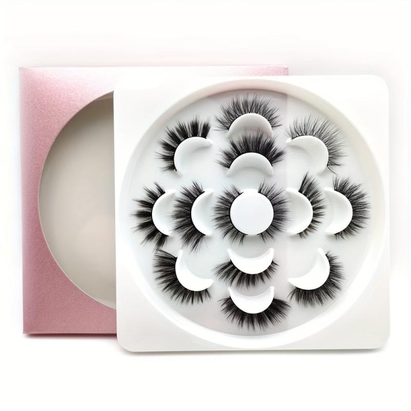 7 Pairs Fluffy Makeup Eyelashes Dramatic 5D Strip Lashes