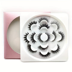 7 Pairs Fluffy Makeup Eyelashes Dramatic 5D Strip Lashes