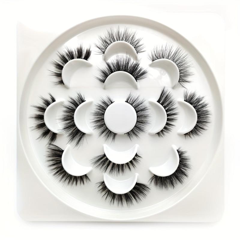 7 Pairs Fluffy Makeup Eyelashes Dramatic 5D Strip Lashes