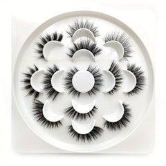 7 Pairs Fluffy Makeup Eyelashes Dramatic 5D Strip Lashes