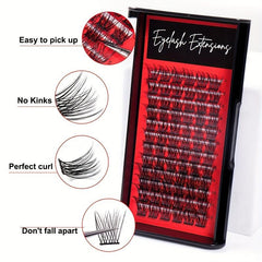 DIY Cluster Lashes Natural Thick Segmented False Eyelashes DM007