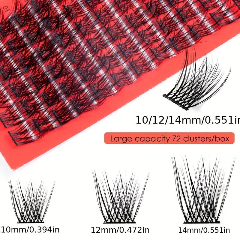 DIY Cluster Lashes Natural Thick Segmented False Eyelashes DM007