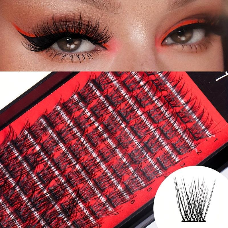 DIY Cluster Lashes Natural Thick Segmented False Eyelashes DM007