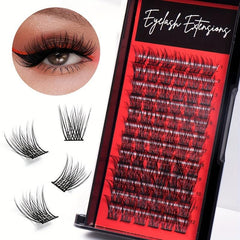 DIY Cluster Lashes Natural Thick Segmented False Eyelashes DM007