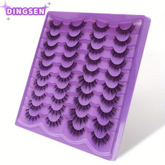 20 Pairs Faux Mink Natural Crossed Lashes