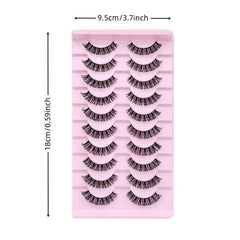 10 Pairs D Curling Thick False Eyelashes for Dating