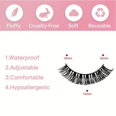 10 Pairs D Curling Thick False Eyelashes for Dating