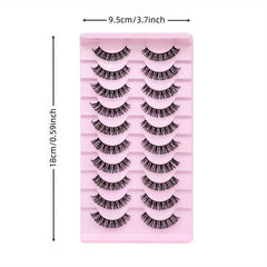 10 Pairs D Curling Thick False Eyelashes for Dating