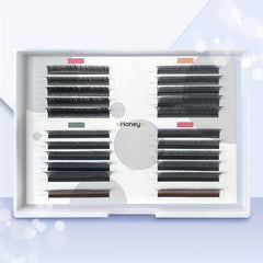 Caramel C Curling Individual False Eyelashes Natural Look