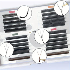 Caramel C Curling Individual False Eyelashes Natural Look