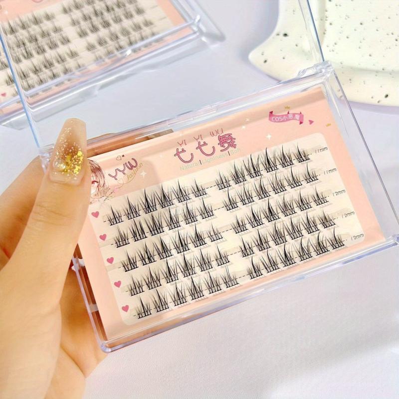 Sunflower Slim False Eyelashes, Natural Segmented Fishtail Little Devil Style
