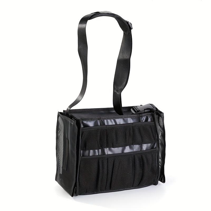 Large Capacity Crew Makeup Bag Mesh Portable Makeup Brush Storage Bag