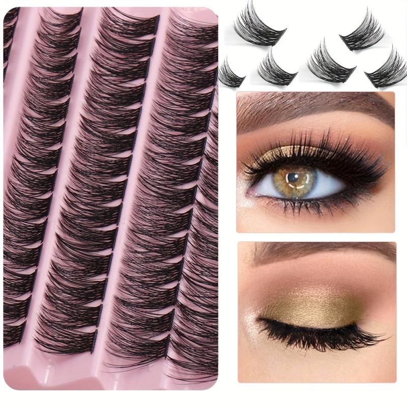 Curly Cluster Lashes 10 Rows Soft & Reusable Eyelash Extensions