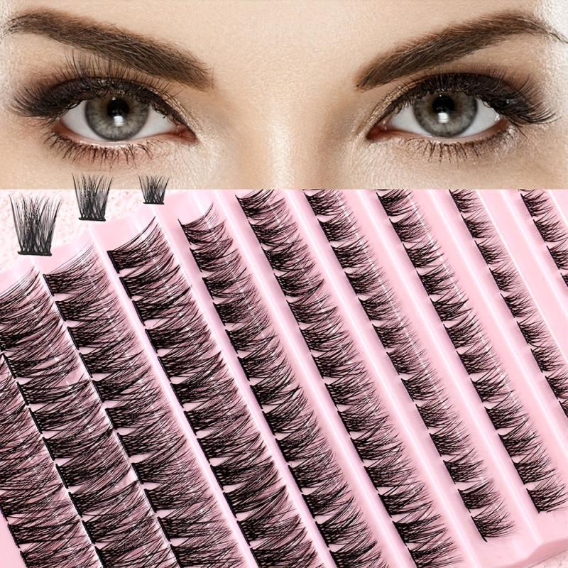 Curly Cluster Lashes 10 Rows Soft & Reusable Eyelash Extensions