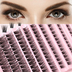 Curly Cluster Lashes 10 Rows Soft & Reusable Eyelash Extensions