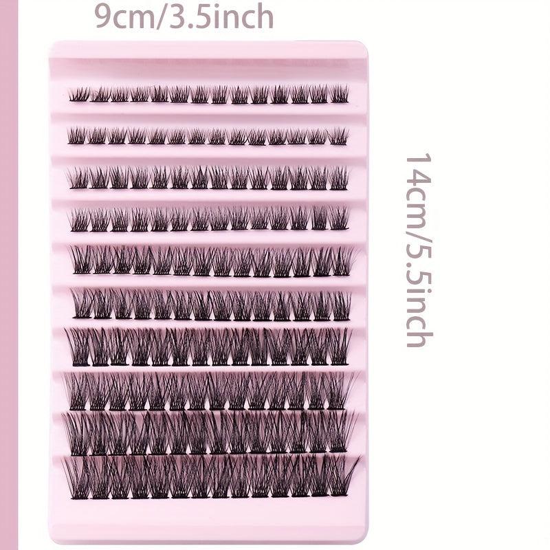 Curly Cluster Lashes 10 Rows Soft & Reusable Eyelash Extensions