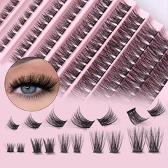 Curly Cluster Lashes 10 Rows Soft & Reusable Eyelash Extensions