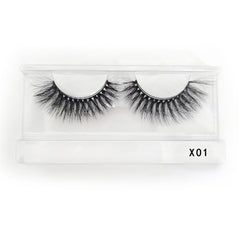 Soft and Natural 3D Mink False Eyelashes Bulk Pack with Carrying Case
