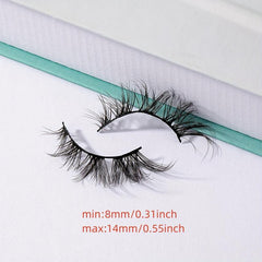 Soft Fluffy Cat Eye False Eyelashes 3D Curling Lashes Natural Look