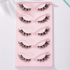 Soft Fluffy Cat Eye False Eyelashes 3D Curling Lashes Natural Look