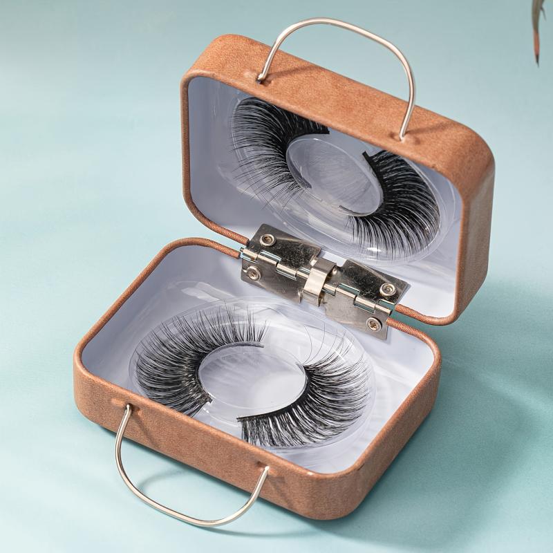 2 Pairs Fluffy Long False Eyelashes with Packaging