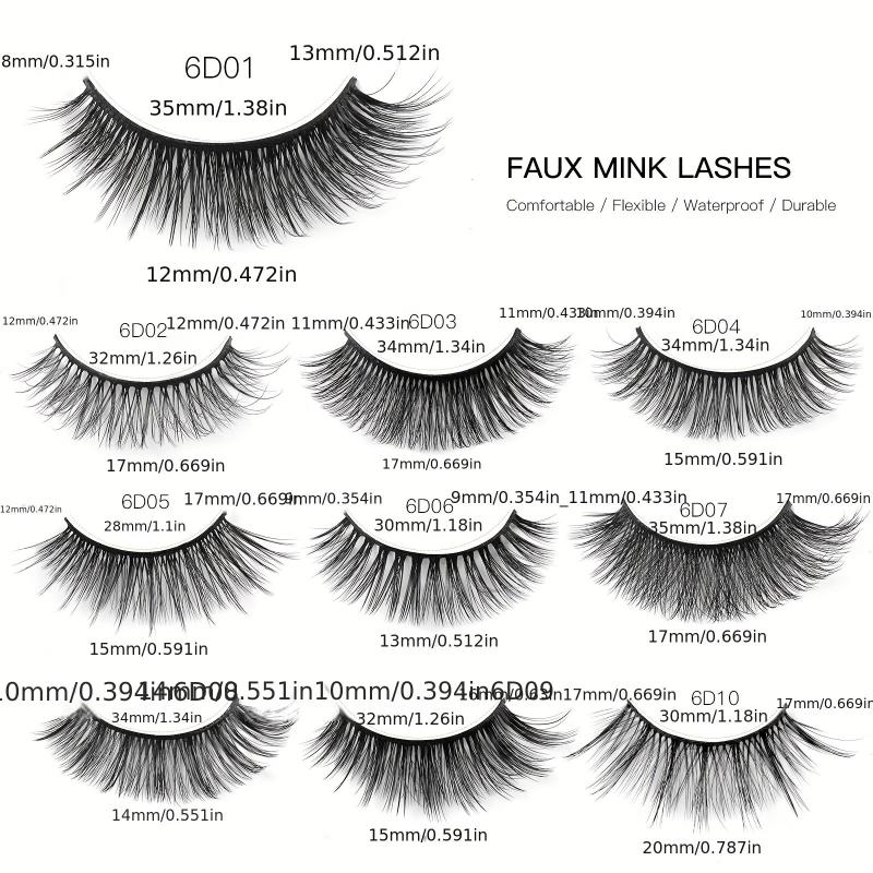 5 Pairs Japanese Style Manga Lashes Fluffy Cosplay Anime Eyelashes Natural Look