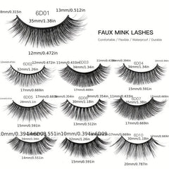 5 Pairs Japanese Style Manga Lashes Fluffy Cosplay Anime Eyelashes Natural Look
