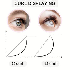 UV Fluorescent False Eyelashes with Glitter - Dramatic Fairy Colors