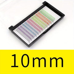 UV Fluorescent False Eyelashes with Glitter - Dramatic Fairy Colors