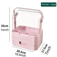 Vanity Makeup Organizer High Capacity Clear Skincare Storage
