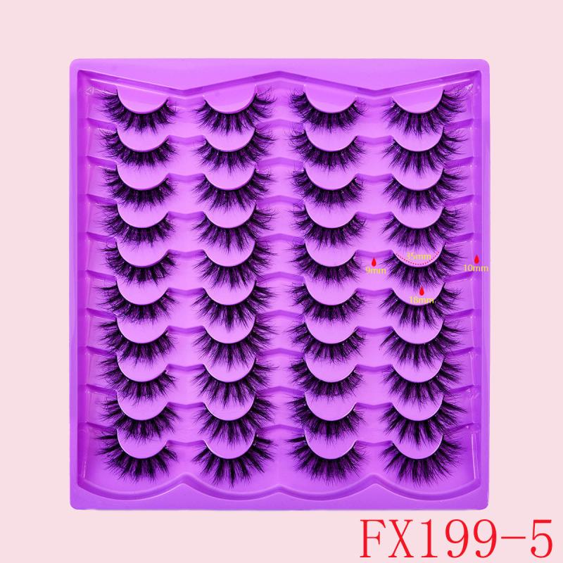 Natural Thick and Curled 6D False Eyelashes Multipack