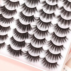 Natural Thick and Curled 6D False Eyelashes Multipack