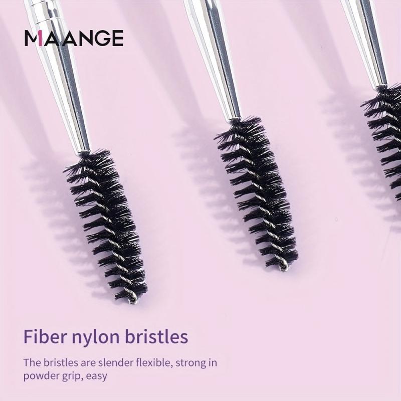 3-in-1 Eyebrow Eyelash Shaper Comb Makeup Brush Set