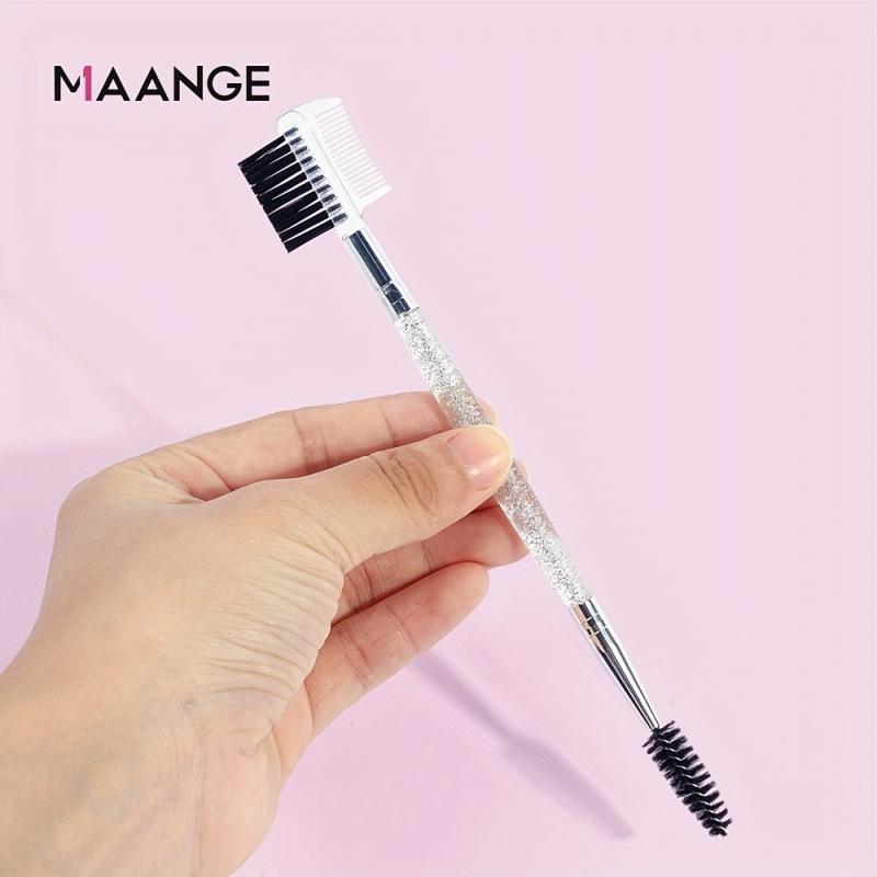 3-in-1 Eyebrow Eyelash Shaper Comb Makeup Brush Set