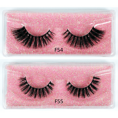 20 Pairs 3D Mink Lashes Soft Fluffy False Eyelashes - Natural Glamorous Look