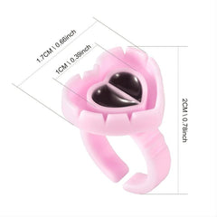 100 PCS Glue Rings Lash Glue Holder Fanning Blossom Cups For Eyelash Extensions
