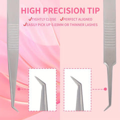 Stainless Steel Tweezers for Decals Eyelash Extensions